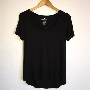 Black Strappy American Eagle Tee